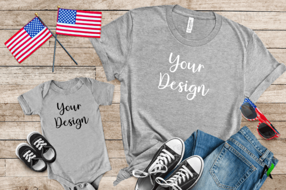 Download 4th of July Bella Canvas Mockup - 0222 - Bella canvas Collection