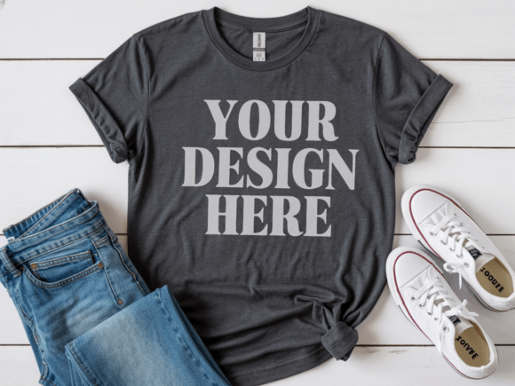 Download Gildan 64000 Flat Lay Tshirt Mockup 34 - Flat lay Collection