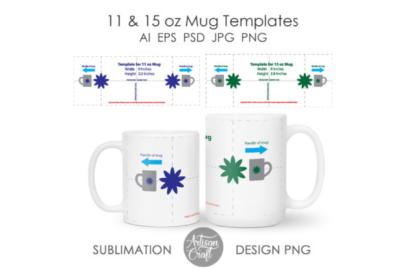 Download 11 Oz Mug Template, 15 Oz Mug Template - Mug template Collection