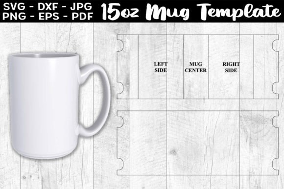 Download 15oz Mug Template Sublimation Full Wrap - Mug template Collection